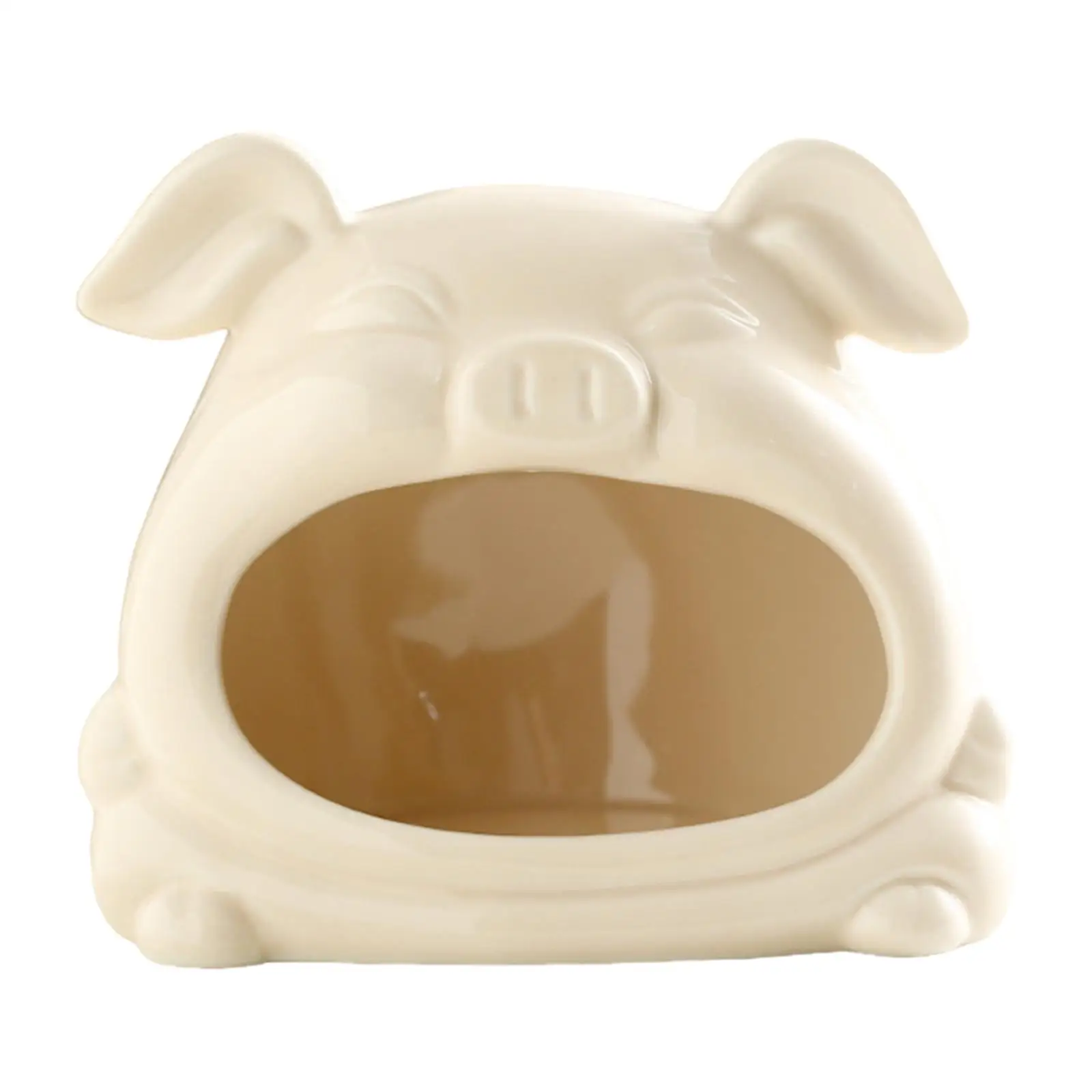 Ceramic Hamster Habitat Hideout Cartoon Outdoor Hamster House Pet Bed for Gerbils Hedgehog Lemmings Other Small Pet Squirrel