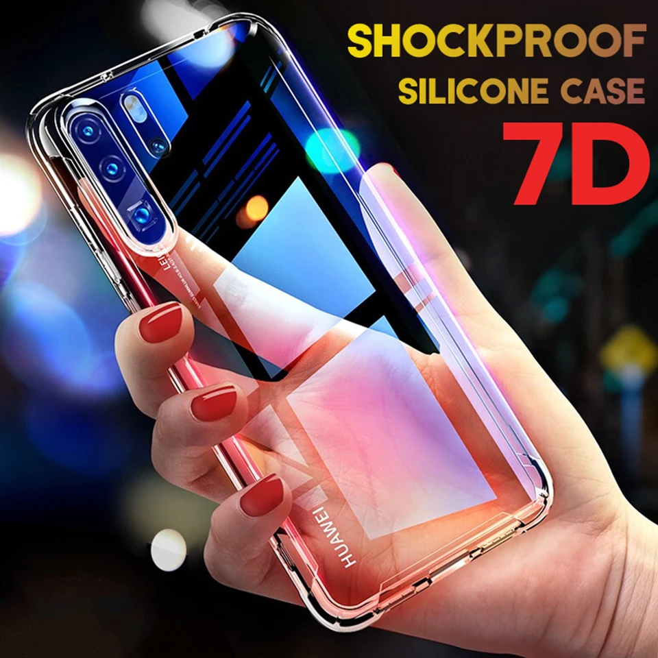 Coque de téléphone antichoc transparente pour Honor X8 80 SE 70 60 50 20 Pro 10 Lite 9x Huawei P30 Lite P40 P50 Pro coque arrière en silicone_voghion.com