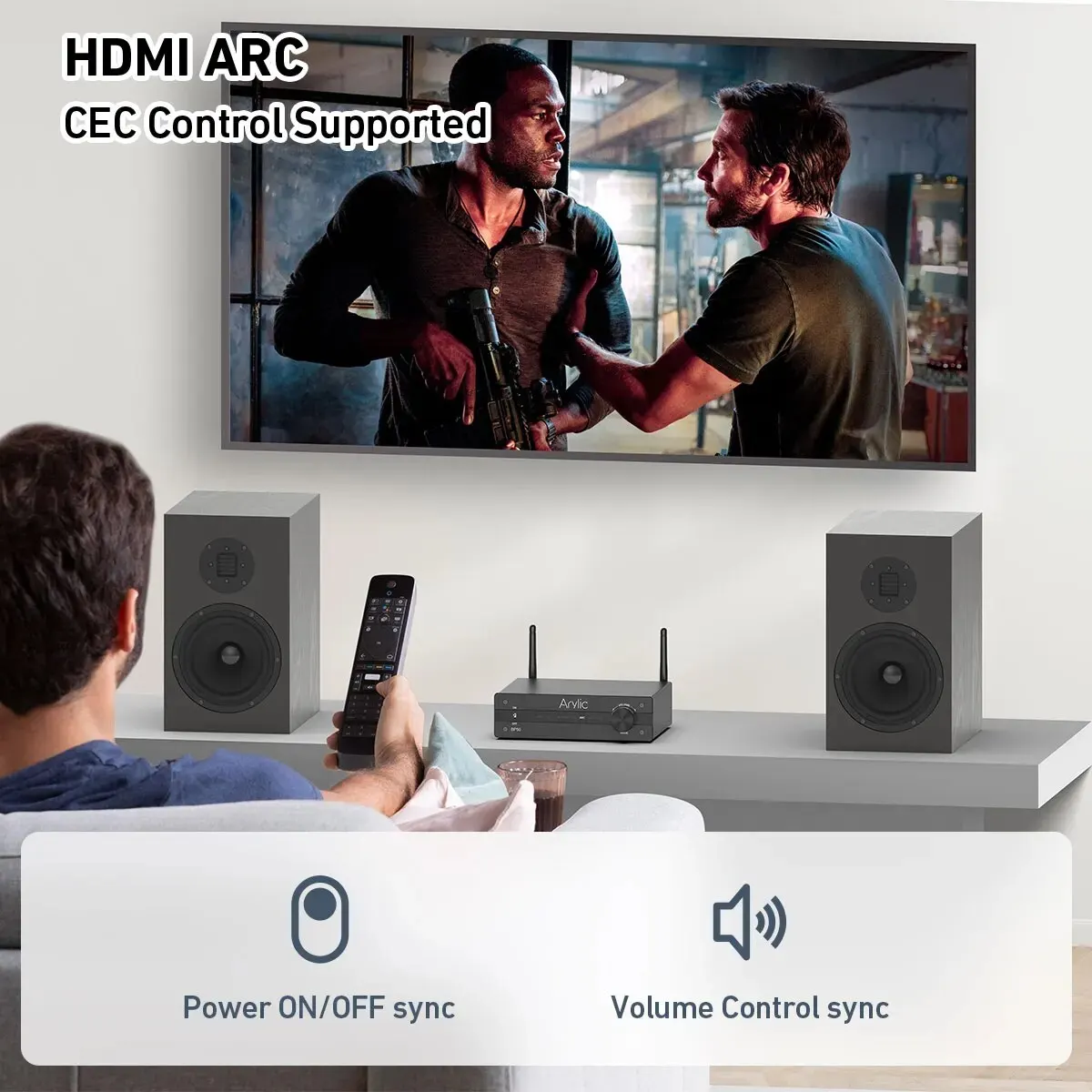Arylic BP50  ׷ AptX HD   ù, 2.1 ä ̴ Ŭ D  , Ȩ Ŀ