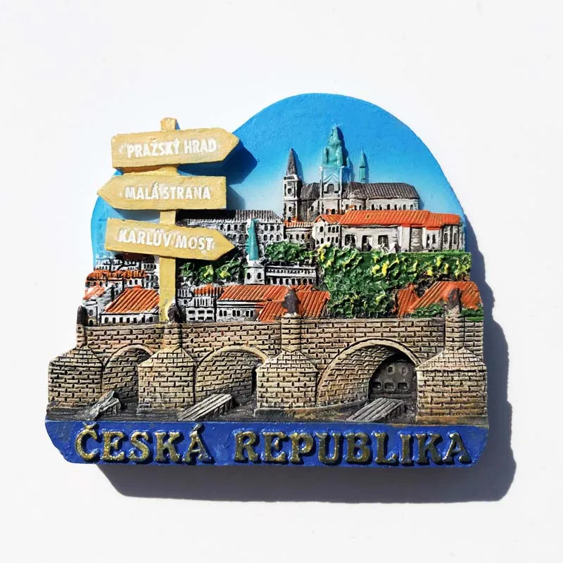 Description Picture 5 of itemCzech Republic Tourist Souvenirs Fridge Magnets Prague Travelling Fridge Stickers Magnetic Stickers for Message Board Nice Gifts
