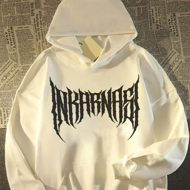 Hip Hop Dark Wind Skull Hooded Sweater American Men And Women Autumn/Winter Loose Couple Loose Versatile Coat Goth