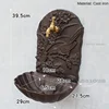 Rustic Cast Iron Wall Mounted Wash Basin, Balcony, Courtyard, Retro Pool, Wall Decoration Crafts, Home Decoration 6