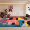 Nordic Abstract Living Room Carpet Modern geometric Bedroom Large Area Rugs Washable Home Lounge Carpets Anti-slip Bathroom Mat 1