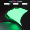 3 Modes Stay on/Slow Flash/Fast Flash El Panel Light 10cm x 10cm DIY EL Panel for Cosplay Party E-sports Room Decoration 2
