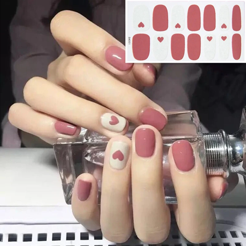 14tips Korea/japanese Designed Toenail Sticker Full Cover Waterproof