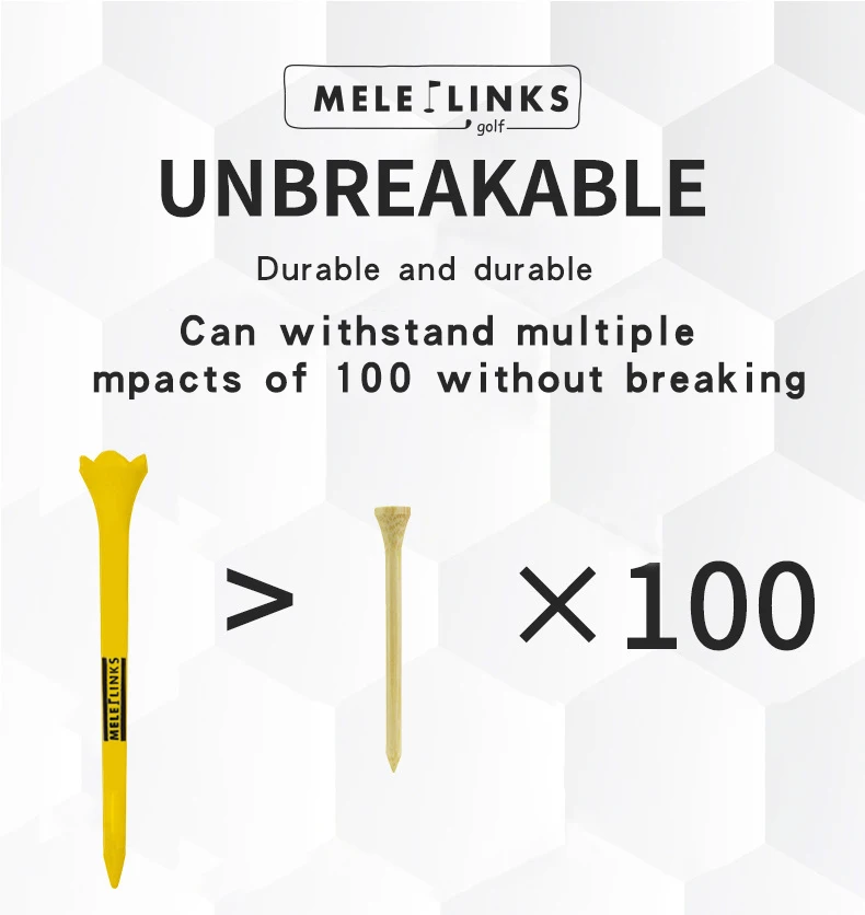 50 Pcs/Box Golf Tees 69mm 38mm Two Size Combination Packaging Long Distance Tee Holder Outdoor Golf Accessory Supplies Drop Ship