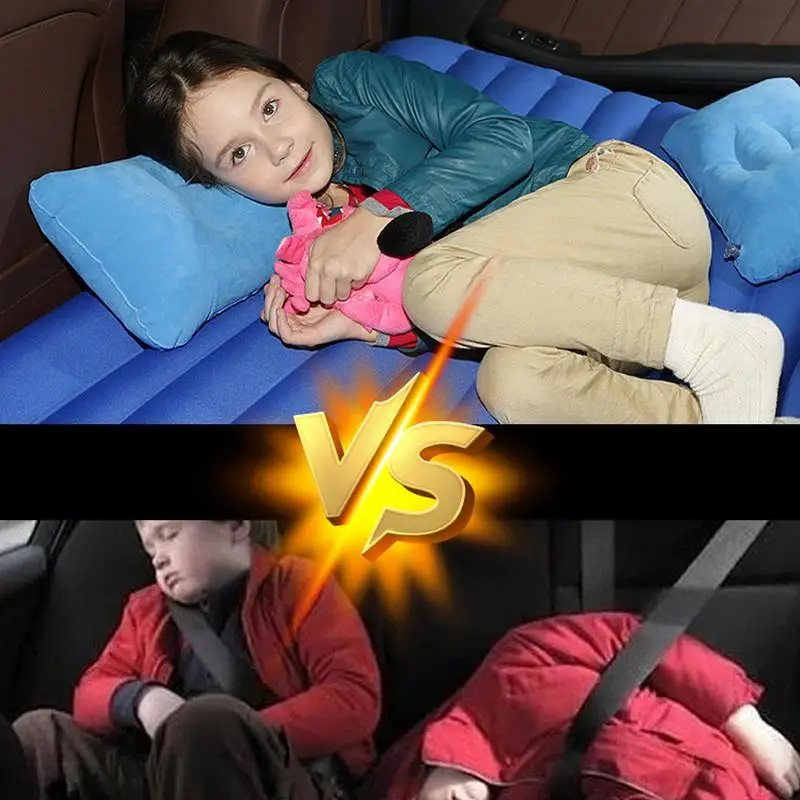 Universal Inflatable Car Mattress Back Seat Travel Bed Air Mat Rear Seat Sleeping Mat Car Sofa Pillow Instrument Camping inflatable air bed car sleeping mattress camping mattress inflatable camping mattress