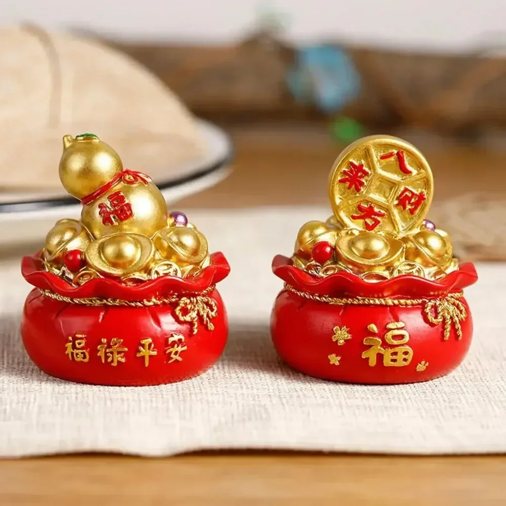 Chinese Citrine Money Tree God Feng Shui Fa Cai Lucky Fortune Miniature New Year Home Decorating Desktop Car Cabinet Ornaments
