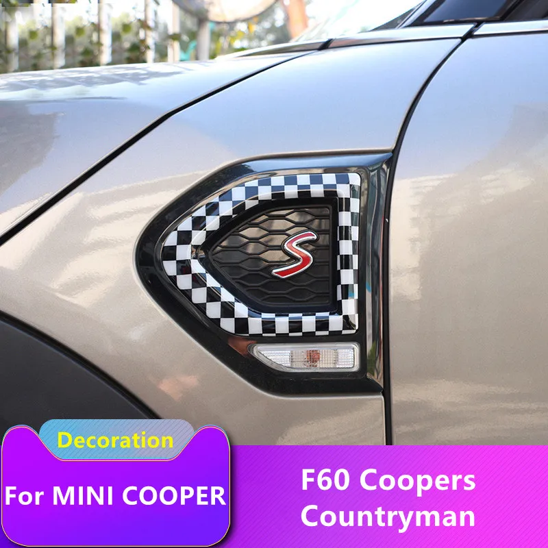 

Аксессуары для MINI Cooper One S JCW F60, наклейки для автомобиля с боковыми крыльями и крыльями F 60, внешние наклейки, декоративные наклейки