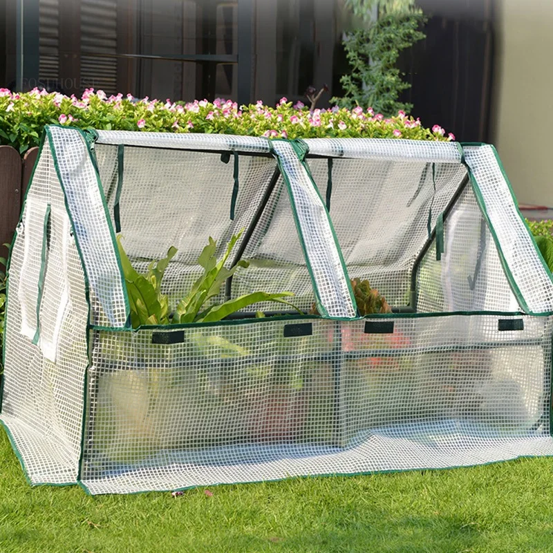 Garden Greenhouses Insect-proof Insulation Shed Cold-proof Plant Support Vegetable Garden Greenhouse Balcony Small Flower Room