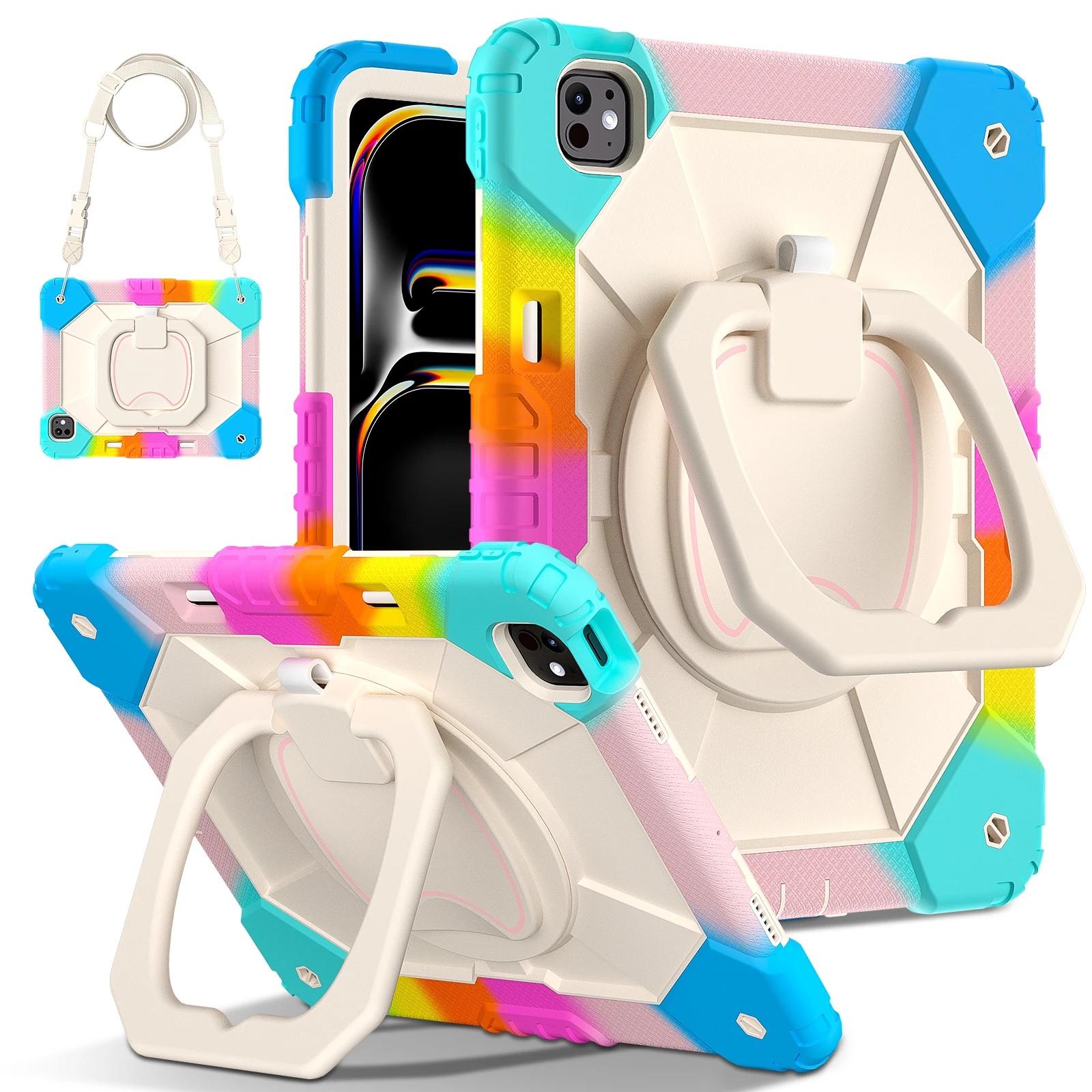 Enhanced 360 Rotating Stand Armor Case - Heavy Duty Cover