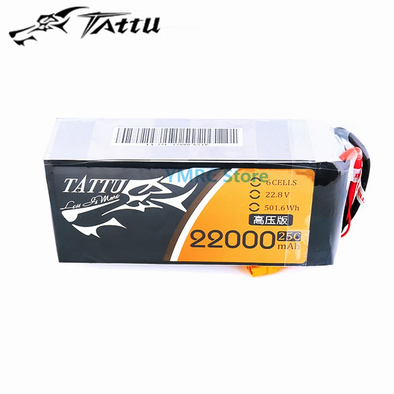 

Tattu 22000mAh 25C 6S 22.8V High Voltage Lipo Battery Pack with XT90S Plug for Professional Multirotor,Plant Protection Drone