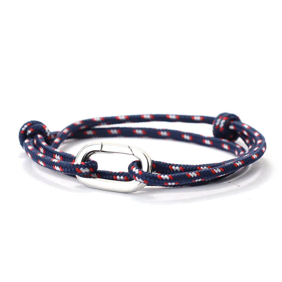 Handmade Adjustable Paracord Bracelet - Outdoor Survival Rope Bracelet