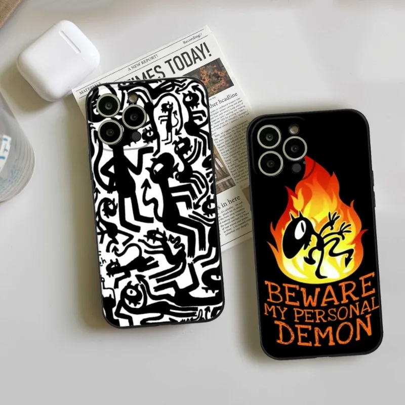Черный чехол для телефона с изображением расцветки для IPhone 15 14 13 11 12 Pro 8 7 Plus X 13 Pro MAX XR XS MINI, черные чехлы