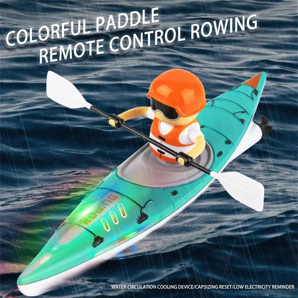 HC810RTR24GRCBoatColorfulPaddleRemoteControlRowingLED
