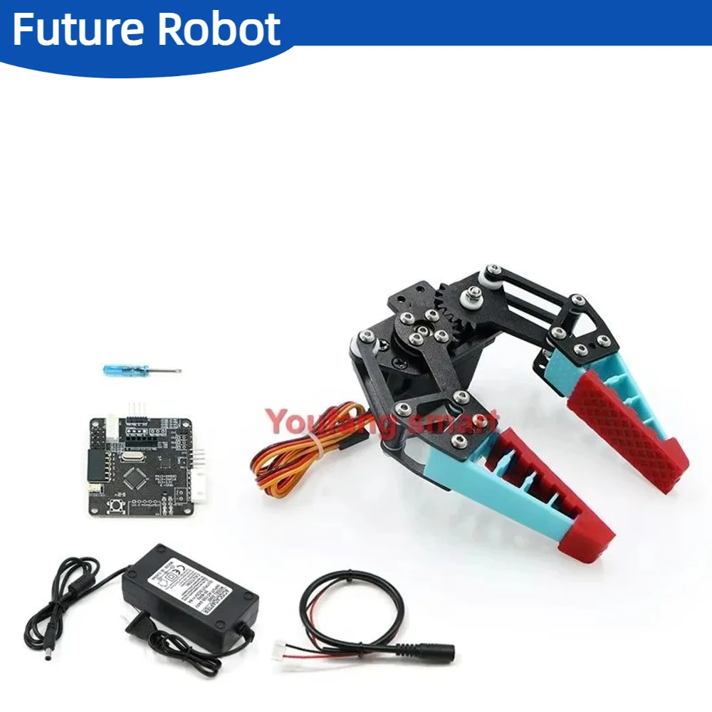 0.6-1.5Kg Load Flexible Manipulator Grab 20-100mm Objects Industrial Mechanical Claw Soft 2/3/4 Finger Gripper For Robot Arm Kit