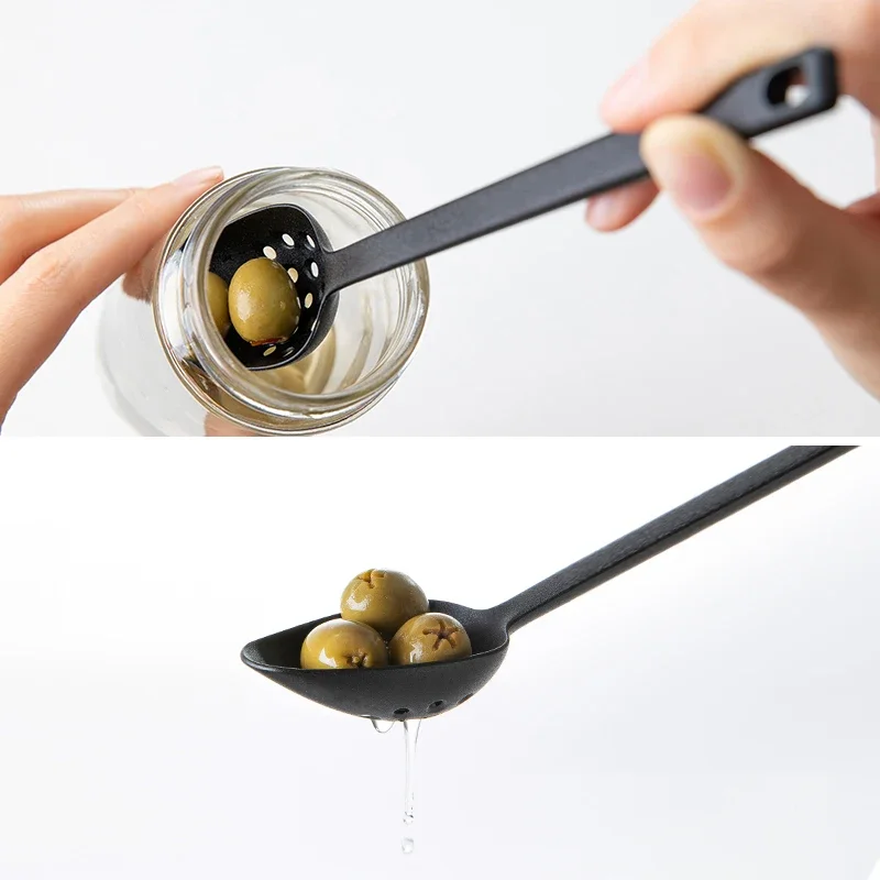 Nylon Kitchen Spoons Colander Scoop Tableware Long Handle silver spoon set wooden spoon stainless steel spoon stainless steel fork spoon set soup spoon set stainless steel spoon set shell spoon plastic disposable spoon silicone spoon glass dessert spoon