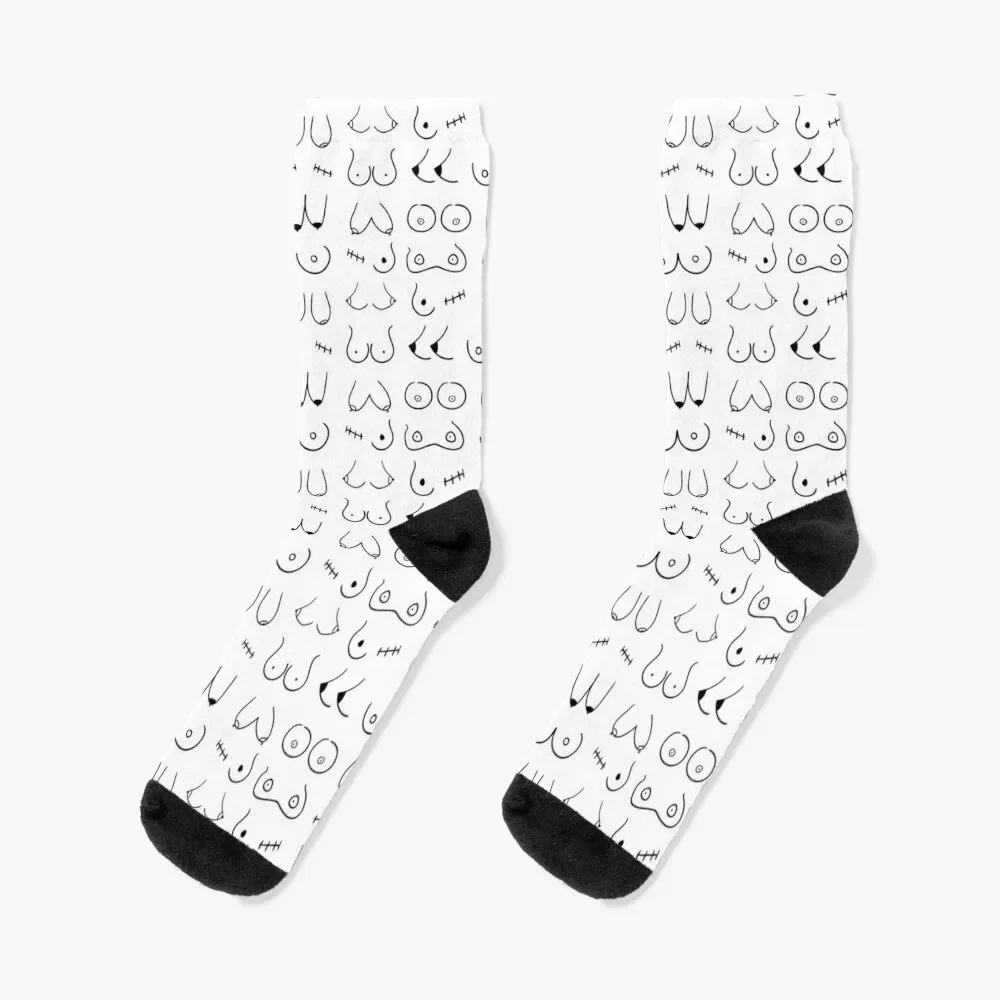 

Breast Pattern | Boobs Socks cotton short Crossfit colored Boy Child Socks Women's