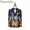 Thorndike Latest Coat Design Men Suits Tailor-Made Tuxedo 3 Pieces Blazer Wedding Party Groom Costume Homme 2
