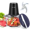 Food Processor Electric Meat Grinder 500W Food Chopper 2 Speed for Vegetable Kitchen Cutter Medium Super Chopping Grinding 1