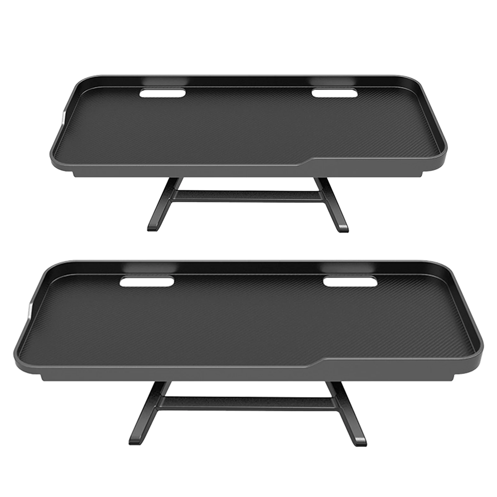 

2pcs TV Screen Adjustable Bracket Stable Easy Install ABS Home Decor Storage Holder Raised Edge Anti Fall Monitor Top Shelf
