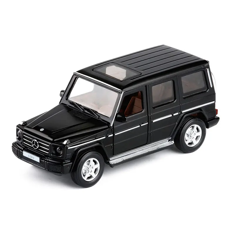 1:32 Mercedes-benz G350D Alloy Car Model With Pull Back Sound Light Gift Collection Diecast Toy Model 3