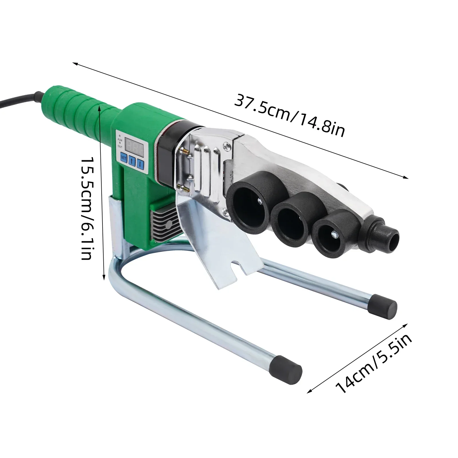 Kunststoffrohrschweißgerät, Rohrschweißgerät mit Digitalanzeige, 20–32 mm, PPR/PE/PP-Rohrschweißgerät – Detail 3