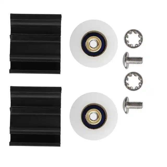 Csarnokok Üvegházhatású Ajtókerek Teljes Készlet Csere Alkatrész 22 Mm-Es Diák Szabadon Öregedésgátló Rugalmas És Kényelmes Kerti Ajtók Alkatrészei