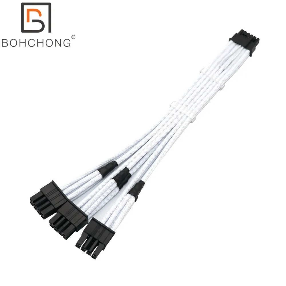 Cabo de Alimentação Modular para Corsair Antec Psu Modelo Rtx3090ti 600w 12vhpwr 12 Mais 4pin para Pcs Cpu Masculino 8pin Atx 16awg 5.0