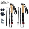 LIGHTEN UP 1/2pcs Folding Trekking Poles Carbon Fiber Collapsible Telescopic Sticks Lightweight Walking Stick Hiking Climbing Ca 1