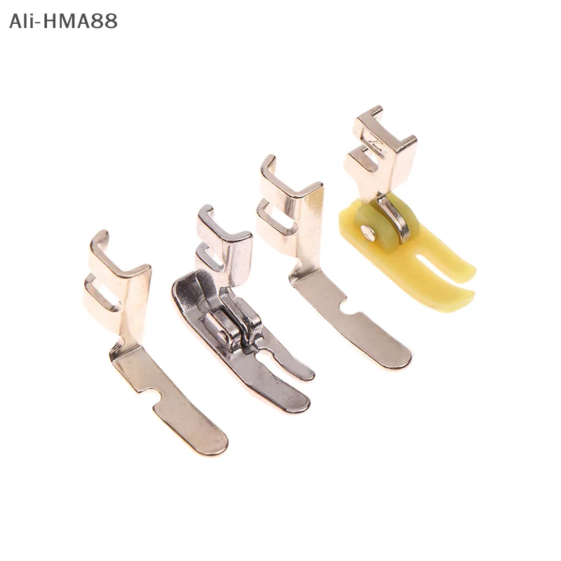 HMA88-4Pcs Old Sewing Machine Zipper Presser Foot Set (Iron Presser Foot Foot, Left Hole And Right Hole Single Side)