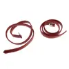 2pcs 51'' 1'' Equestrian Horse Riding Stirrups Belt Leathers with Stainless Steel/Red 3