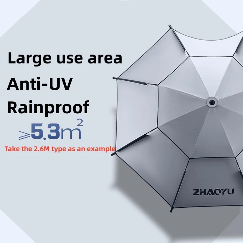 Outdoor Fishing Umbrella 2.0/2.2/2.4/2.6M Adjustable Folding