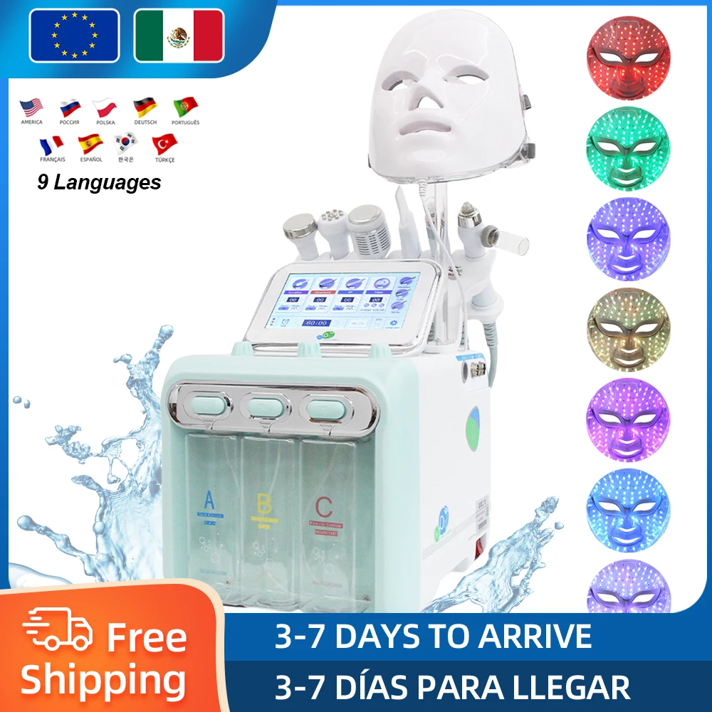 Máquina Facial dermoabrasión con agua 7 en 1, limpieza profunda, cuidado de la piel, eliminación de espinillas, dispositivo de belleza para Spa