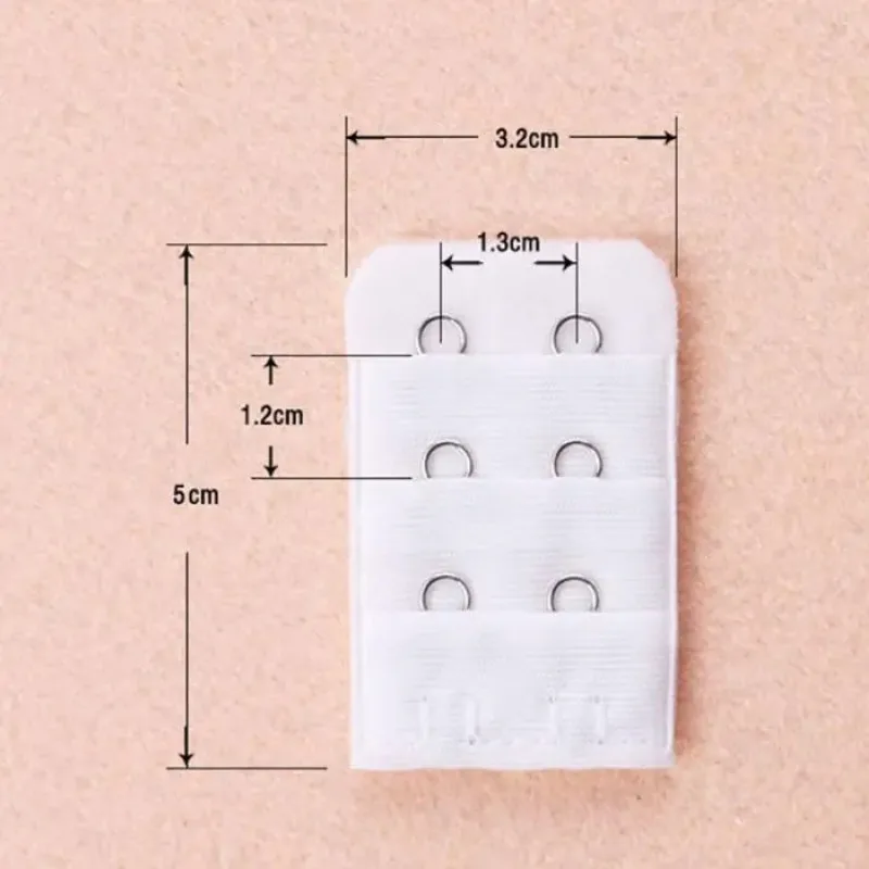 2/3 Hook Bra Extender 1PC For Women's Elastic Bra Extension Strap Hook Clip Expander Adjustable Belt Buckle Intimates
