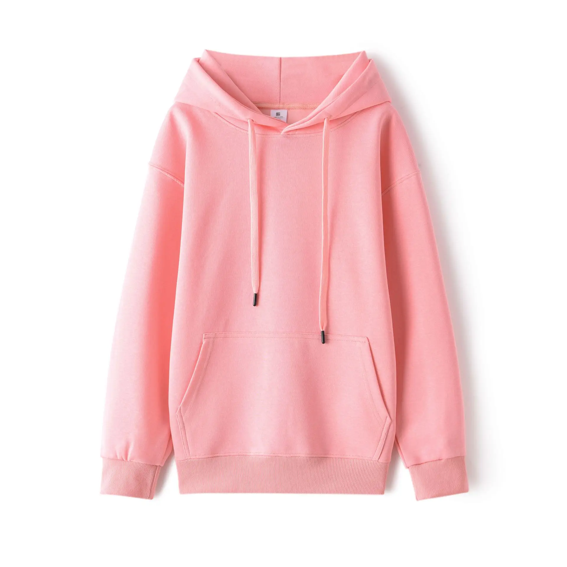 

New Sweater Pullover Unisex Hooded Top Hoodie Loose Heavy Duty Fashion Brand Solid Long Sleeve Drop Shoulder