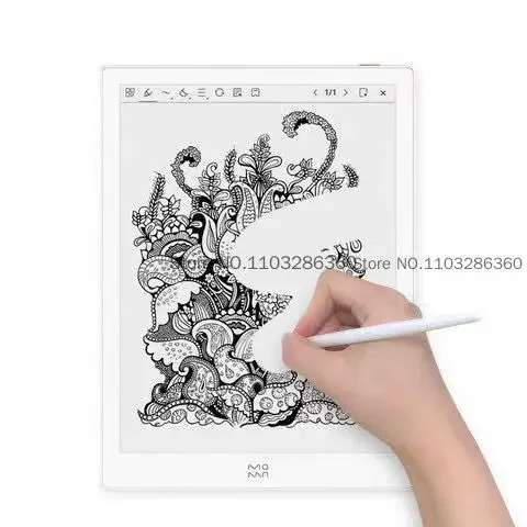 Ebook Reader 2014 Moaan W7 10.3 Inch E-ink 300PPI screen Android 8.1 e-lnk smartphone notepad Stylus