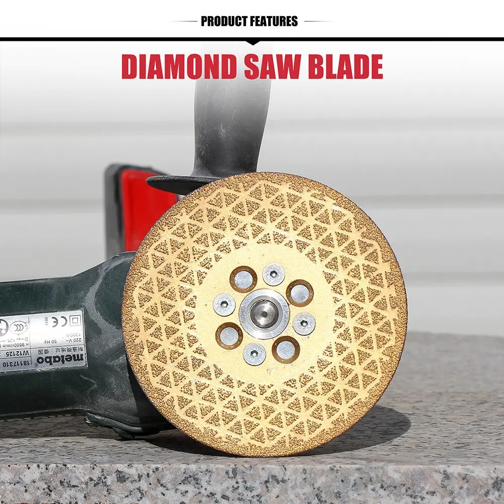 Raizi 100/115/125mm Diamond Cutting Disc for Marble Concrete Ceramic Tile Cut Blade Angle Grinder Circular Saw Blade With Flange