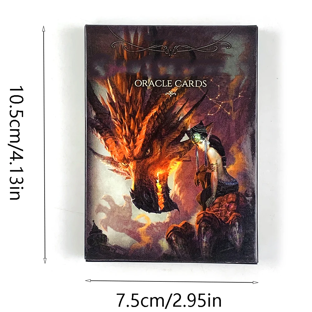 10.3*7.2cm 오라클 카드 33장 카드 게임 가족과 친구들을 위한 신비로운 점술 파티 보드 게임, 영적 지도 카드