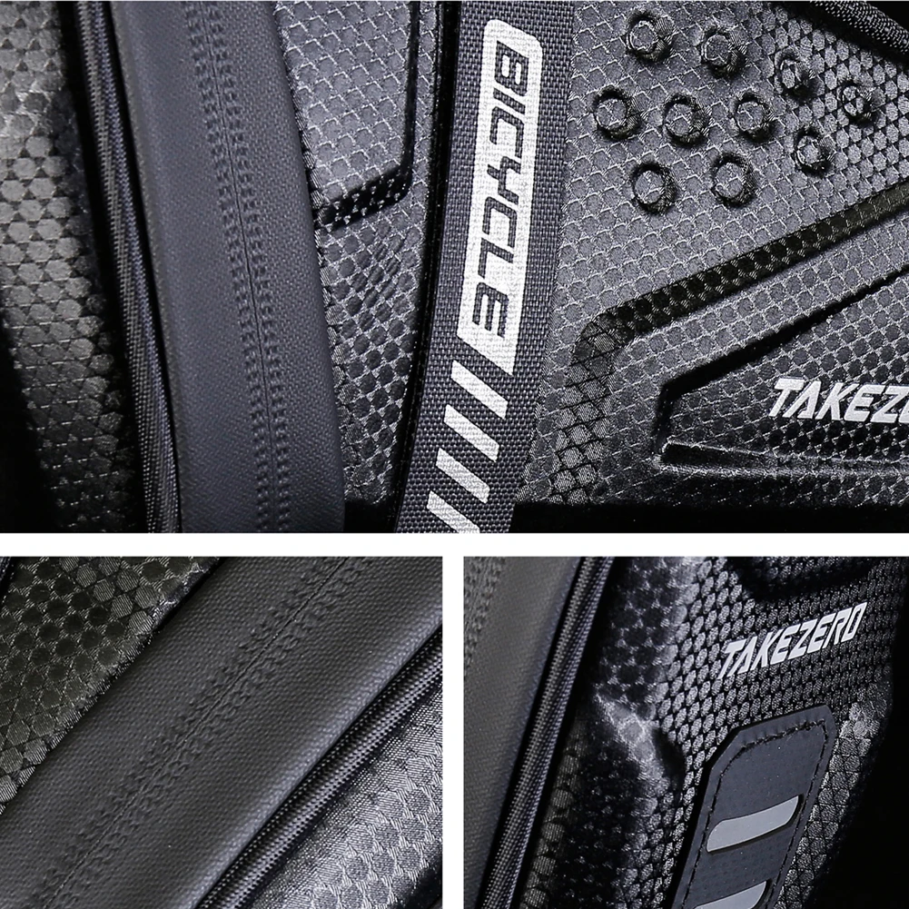 1L Back Seat Pouch Large Capacity Bike Seat Bag Bike Pocket Pack Reflective Bicycle Saddle Bag for Mountain Road Bikes