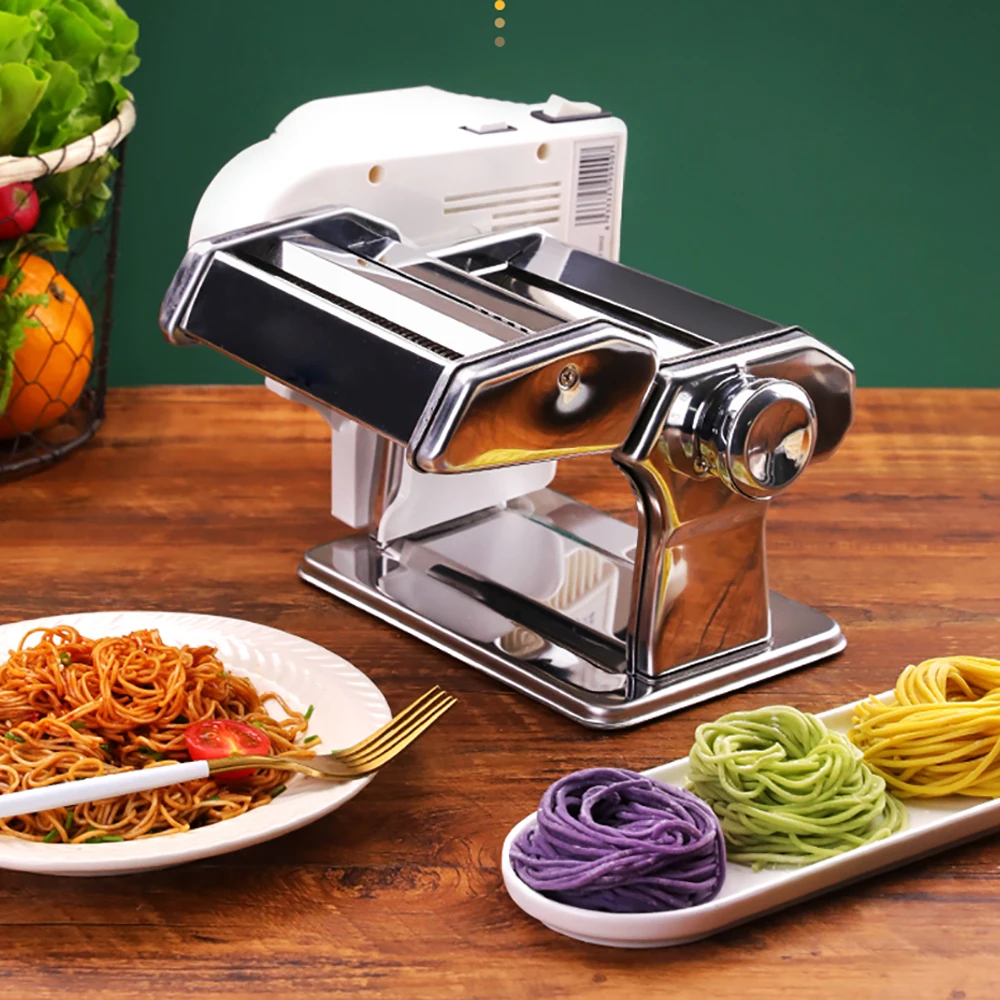Electric Stainless Steel Noodle Maker Hand Operated Spaghetti Pasta Cutter Manual Pressing Machine Manual Dumpling Wonton