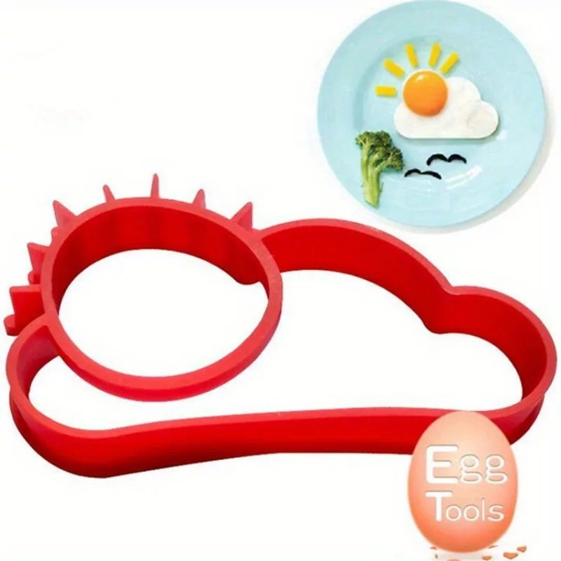 1pc Omelet Ring Mold, Sun and Cloud Shaped Egg Mold, Cute Kitchen Accessories, Egg Rings for Frying Eggs, for Home Kitchen