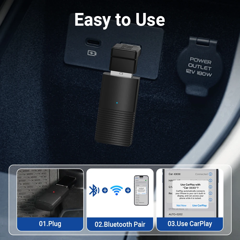 Ottomotion ̴  CarPlay  USB ƽ ڵ ׼   ٰ  Ÿ   Chery for iPhone