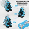 Intelligent RC Robot Kids Toy Programming Infrared Remote Control Robots with LED Light Toys for Boys Children Christmas Gifts 3
