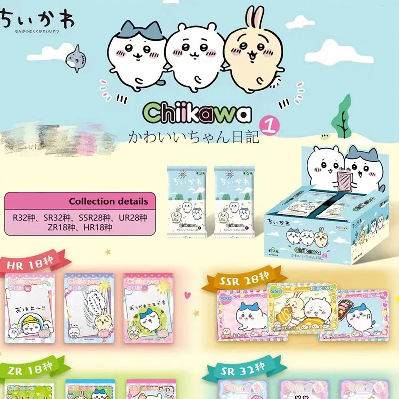 Chiikawa Trading Collectible Cards Full Box Cute Hachiware