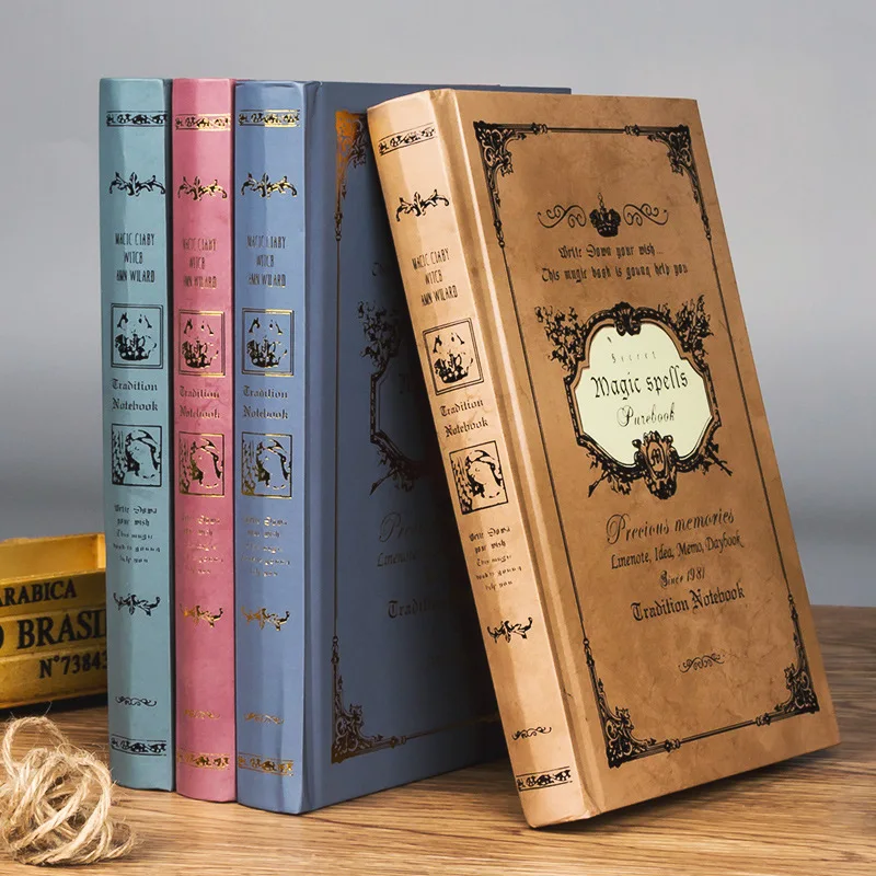 A5 European Style Vintage Notebook Journal Literary Exquisite Diary