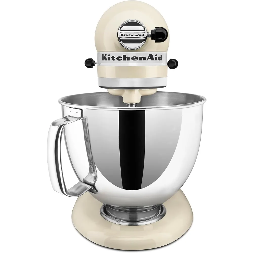  KitchenAid Artisan Series 5 Quart Tilt Head Stand Mixer with  Pouring Shield KSM150PS, Almond Cream: Electric Stand Mixers: Home & Kitchen