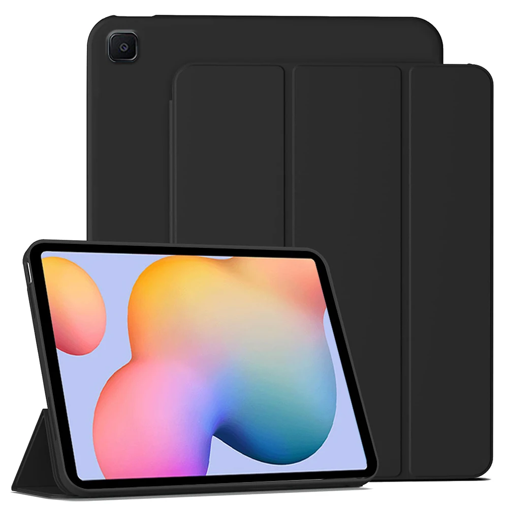 Ultra-Slim Shockproof Tablet Case with Auto Wake/Sleep & Foldable Design in Soft TPU Material