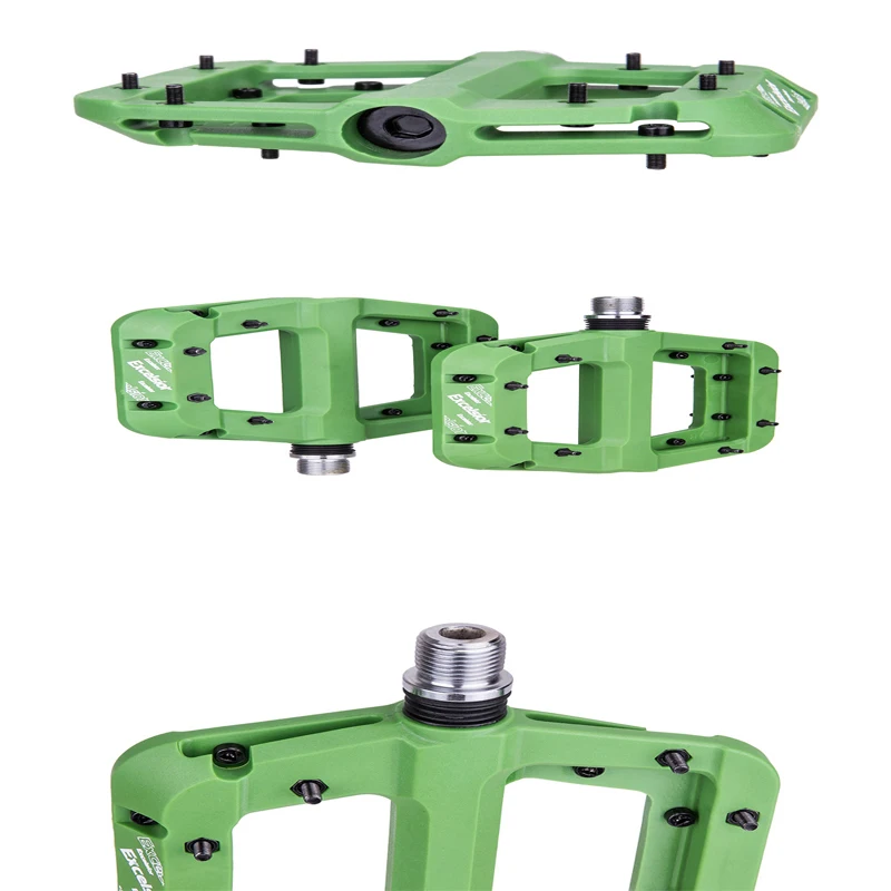 

Композитная нейлоновая педаль для горного велосипеда, 2 подшипника, высокая прочность 9/16, нескользящая поверхность велосипедной педали, велосипедные аксессуары