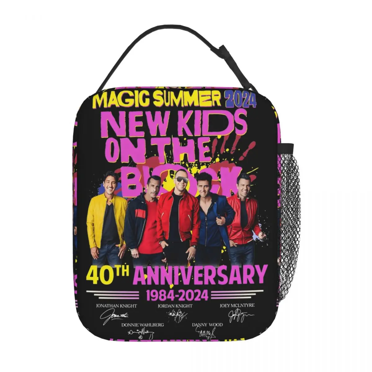 New Kids On The Block Tour Insulated Lunch Bag For Outdoor NKOTB Rock Band Food Box Reusable Thermal Cooler Lunch Boxes
